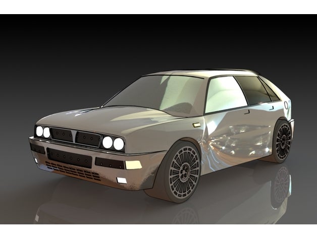 lancia delta automotivo automovil carro coche 3D print model - Mito3D