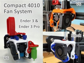compact 4010 duct ender 3 3010 blower fan radial 40mm cooling creality pro fanduct 3d print model - Mito3D