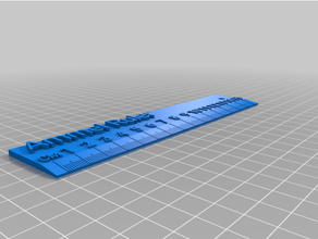 customizenewd iruler Lineal angepasst 3d print model - Mito3D