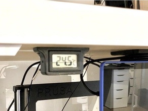 geh einfaches digital thermometer Mangel einhausung Gehege Ikea Prusa i3 Thermometer Halter Unterstützung 3d print model - Mito3D