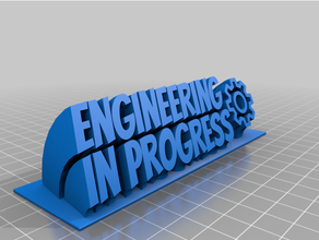angepasst fegen 2 line Teller Ingenieurwesen Fortschritt 3d print model - Mito3D