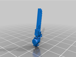 space templar chained weapons bolter chainsword wargaming warhammer warhammer40k 3d print model - Mito3D