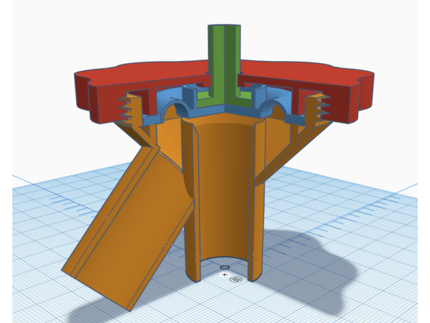 ventilador expiración válvula 3D print model - Mito3D