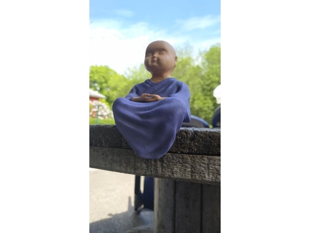 sentado monje Buda 3D print model - Mito3D