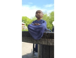 sentado monje Buda 3d print model - Mito3D
