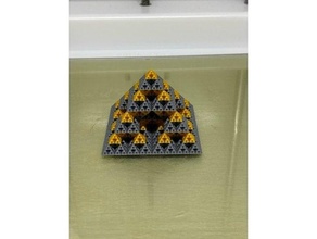 fractal pyramid - multi color multi-color multicolor multimaterial 3d print model - Mito3D