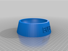 cboboustomized fully parametric dog cat food bowl customized 3d print model - Mito3D