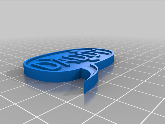 papa épingle accessoire mignonne mode 3D print model - Mito3D