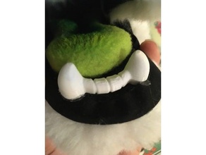 fursuit dientes peludo head cabeza 3d print model - Mito3D