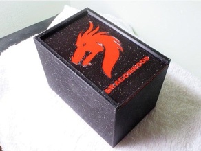 dragonwood travel box insert organizer cards dice dragon wood playing storage case game 3d print model - Mito3D