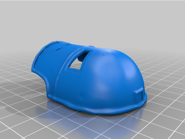 iron man mark 1 damaged helmet keychain damadged faceplate ironman marvel studios mk1 3D print model - Mito3D