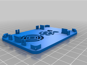 canakit case lid raspberry pi 4 room heatsink 3d print model - Mito3D