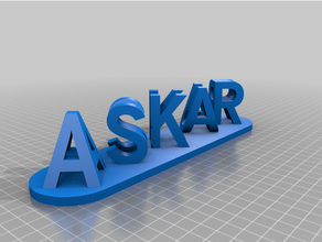 askar aknur customized 3d print model - Mito3D