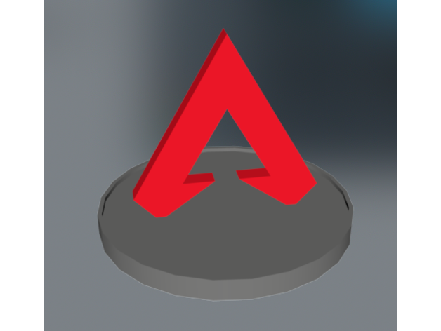 apex legends - 3d logo stand legend battle royale 3D print model - Mito3D