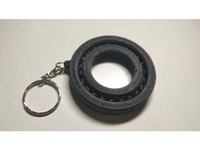 mini bearing keychain 3d print model - Mito3D