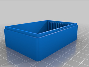 muestra tela caja 15 capacidad personalizado 3d print model - Mito3D