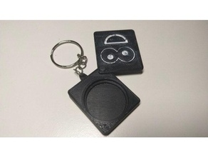 coin keychain holder 3d print model - Mito3D