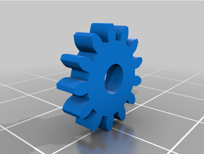 parametric spur gear - fusion 360 3d print model - Mito3D