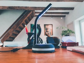 escritorio lámpara cabecera oficina decoración fácil impresión casa LED ligero tira animico 3d print model - Mito3D
