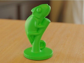 camaleão ramo 3d print model - Mito3D