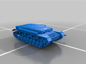 ww2 alemão Panzer iv borda jogos guerra 3d print model - Mito3D