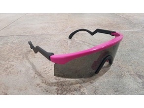 Oakley lâmina oculos escuros sistemas desencadear orelha haste navalha 3d print model - Mito3D