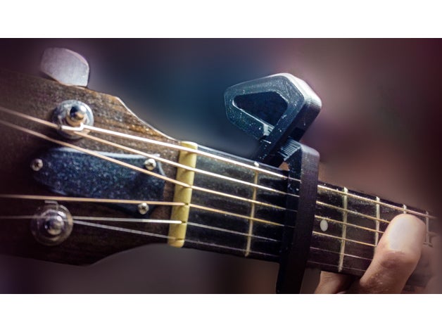 acústico violão capo pronto entregue pára guitarra ac Stica transportador acústica música musica Nota 3D print model - Mito3D