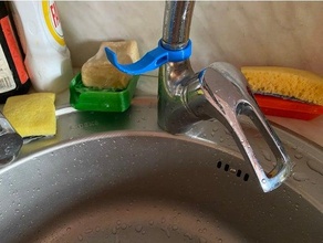 water tap kitchen gloves holder sink 3d print model - Mito3D