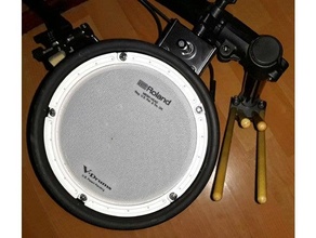 Roland eletrônico tambor bastão suporte baqueta 3d print model - Mito3D
