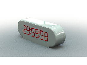 max7219 ds1307 scolling relógio arduino nano digital caso bainha rolagem 3d print model - Mito3D