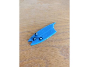 surfboard shark bite 3d print model - Mito3D