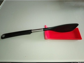supporto cucchiaio cucina - kitchen spoon support ikea kitchenware tool holder 3d print model - Mito3D