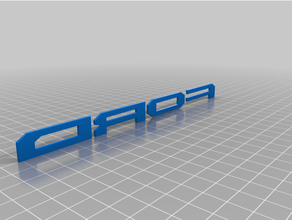 ford logo letters 3d print model - Mito3D