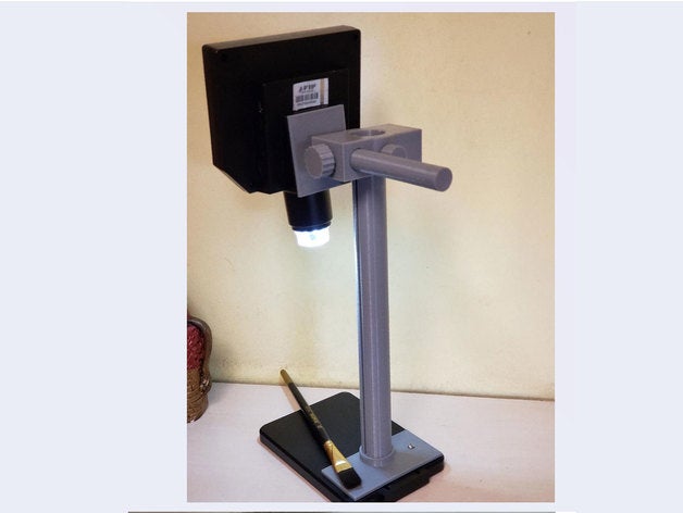soporte microscópio eletrônico suporte 3D print model - Mito3D