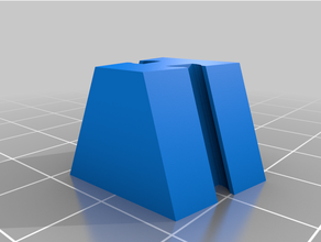fischertechnik customizable two-way angle block 3d print model - Mito3D