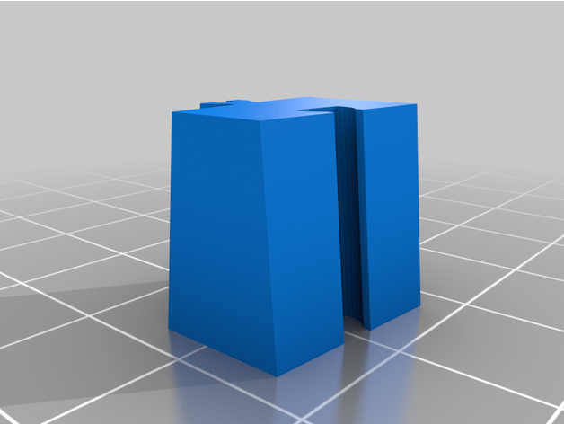 fischertechnik personalizable two way ángulo bloquear carril 3D print model - Mito3D