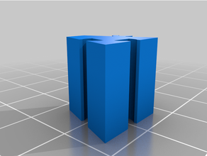 fischertechnik Customizável angular quadra anexos 3d print model - Mito3D