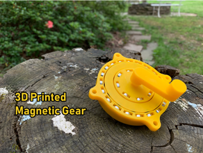 magnetic gear bearings diy ratio gearbox gears field magnets motor robot robotics stepper 3d print model - Mito3D