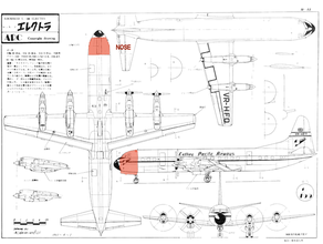 electra rc modelo nariz l188 Lockheed aeronave 3d print model - Mito3D