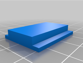 towel bar command strips 3d print model - Mito3D