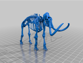 scheletro mammut 3d print model - Mito3D