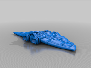 Battlefleet gothique tau protection flotte protecteur bfg marteau guerre 40k 3d print model - Mito3D