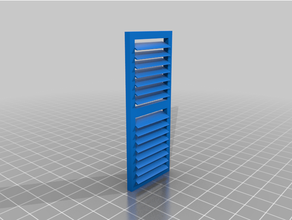 louvered shutter window inserts 3d print model - Mito3D