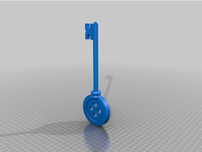 botão chave caneta bic 3d print model - Mito3D