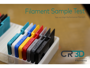 cr 3d Performance Filament Stichprobe Schlüsselkarte Tablett 2020 Brücke Prüfung Kalibrierung c1 Würfel 3d print model - Mito3D