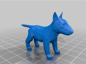 Stier Terrier poly 3d print model - Mito3D