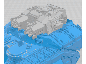 macharius vulkan turret - wh40k 40k warhammer astra militarum imperial guard warhammer40k 40000 3d print model - Mito3D