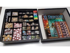 descent 2nd edition modular insert expansions core box dice books cards tokens boardgame boardgames inserts board game fantasy flight 3d print model - Mito3D