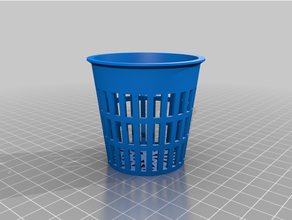 customized parametric net pot cup hyyesdroponics aeroponics fogponics 3d print model - Mito3D
