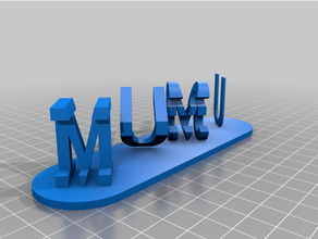 mothers daymy customized dual letter blocks illusion customizer 3d print model - Mito3D